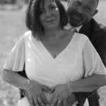 Photo de couple Noir et Blanc Mariage dans le Doubs champêtre photographe Héricourt Haute Saône