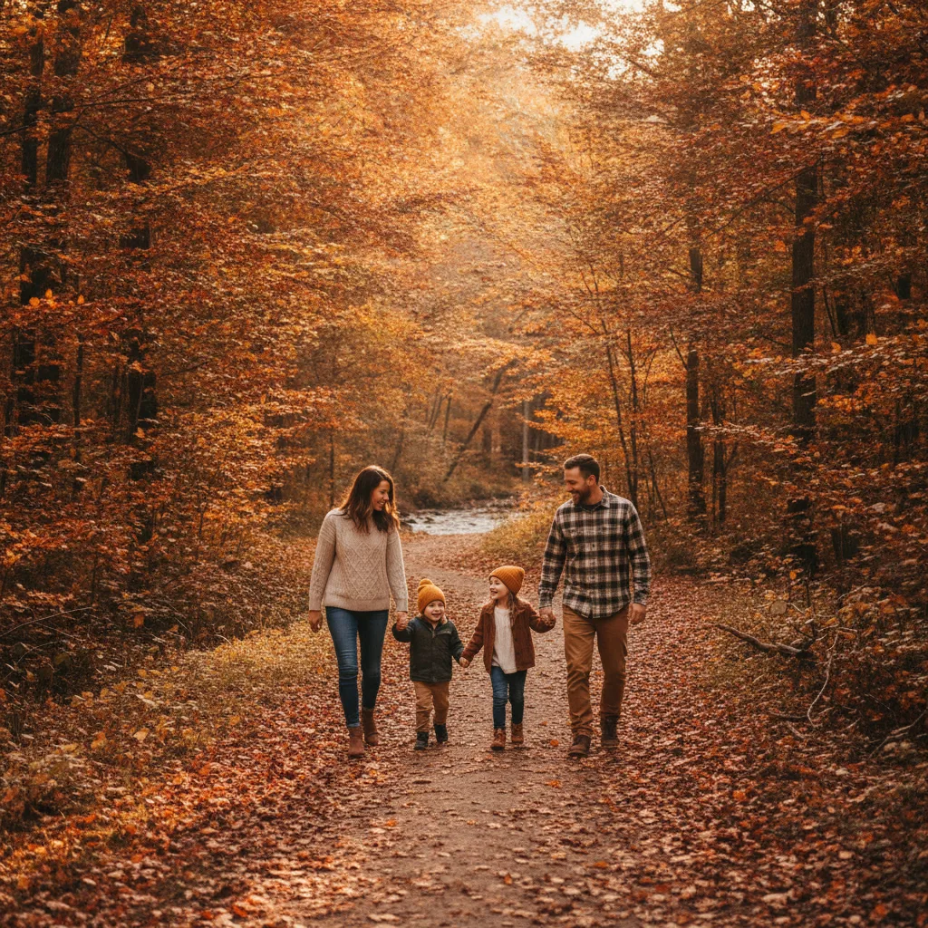 Séance photo en automne, la saison idéale en famille - seance photo automne famille